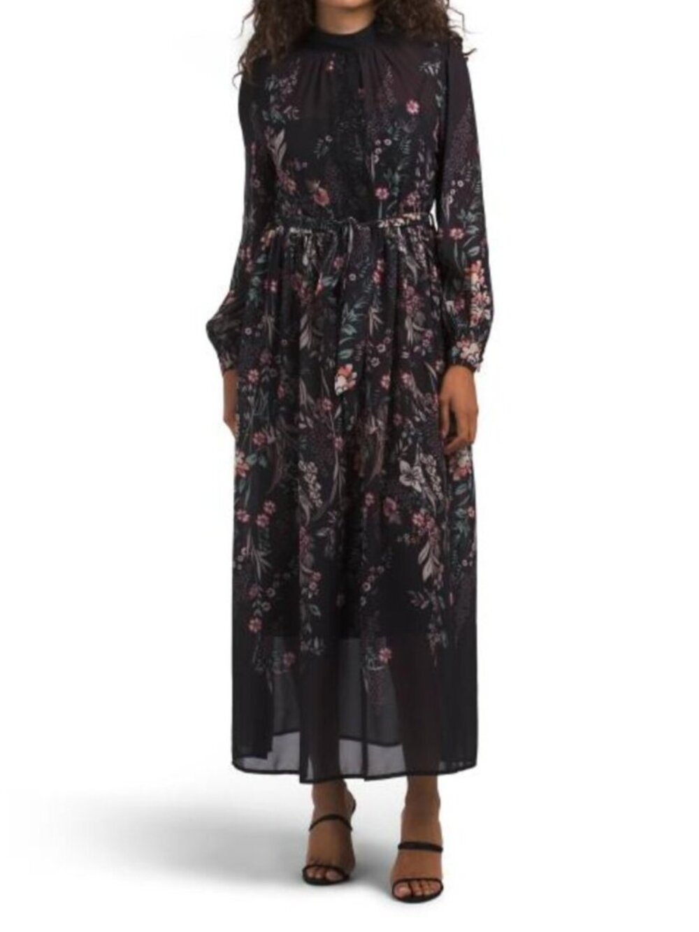 NANCY YANG Floral Maxi Dress